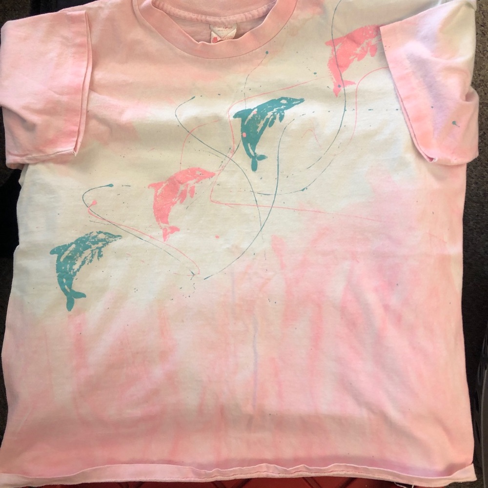 Pink Dolphin Graphic Tee